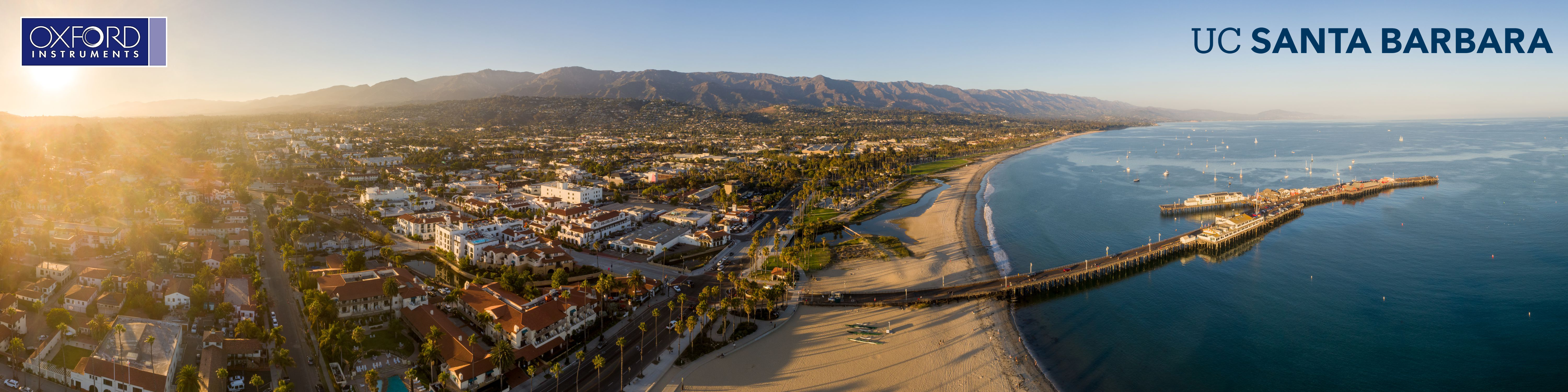 Scenic view of the coast in Santa Barbara, California